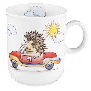 Becher mit Henkel 0,25 l Flinke Flitzer