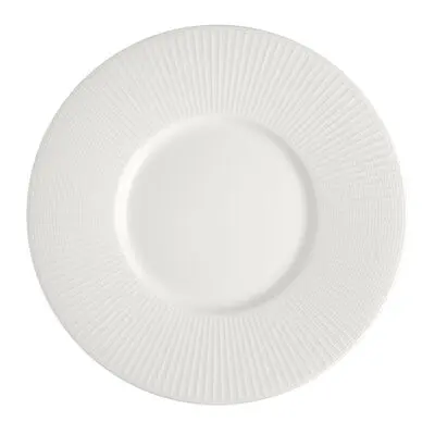 Gourmet Teller 28,5 cm flach Medium Well Willow weiß 