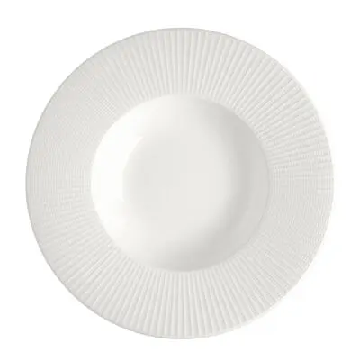 Teller tief 31,5 cm Rimmed Willow weiß 