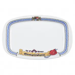 Platte oval 33 cm 1/2 dick Bayern-Serie  