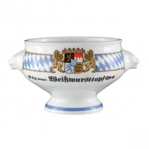 Löwenkopfterrine 1 l ohne Deckel Bayern-Serie  