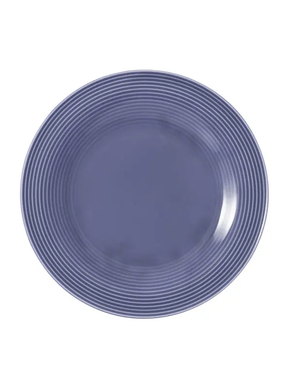 Teller flach Fahne 27,5 cm mit Relief BEAT Color Glaze    