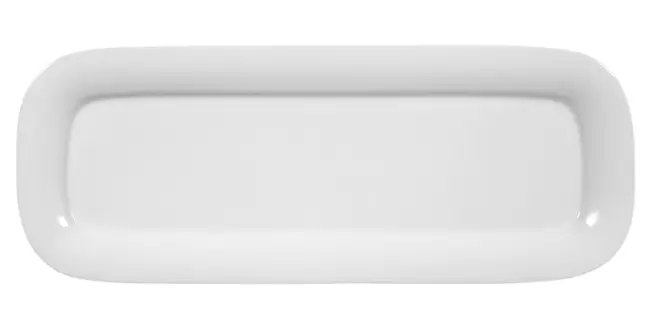 Platte eckig 30 x 14 cm Form Savoy weiß Seltmann  