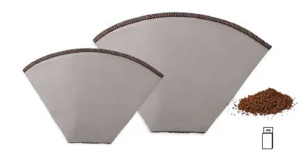 Kaffeedauerfilter Edelstahlgewebe faltbar Gr. 2