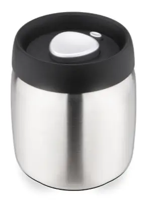 Vorratsdose Edelstahl mit Vakuumierfunktion 450 ml