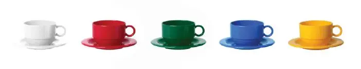 Tasse 200 ml farbig PP 