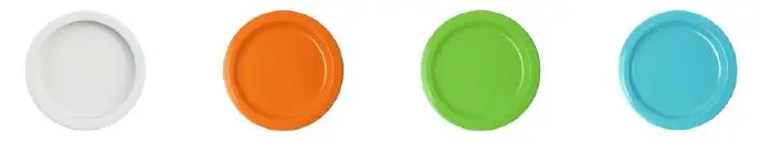 Teller flach 241 mm farbig aus PBT 