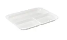 Platte 3-tlg. 280 x 220 mm weiß Melamin  