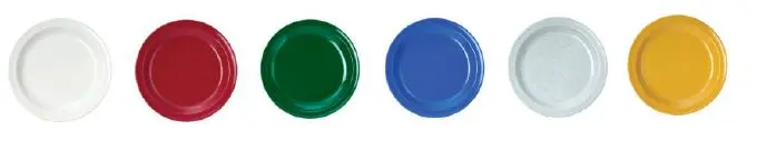 Teller flach 195 mm farbig Melamin  