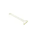 Gläserschiene 40 cm Messing 2 Stück  