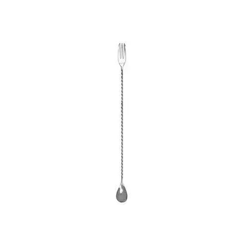 Barlöffel / Cocktaillöffel  mit Gabel 30 cm Edelstahl 