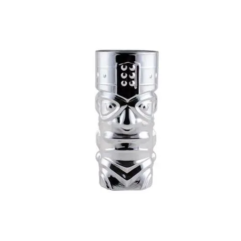 Tiki Cocktailbecher 450 ml silberfarben
