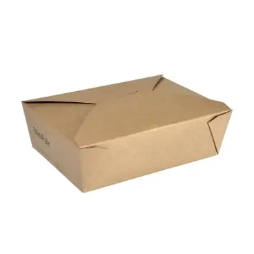 Foodbox eckig braun 750 ml  - Restposten -  300 Stück