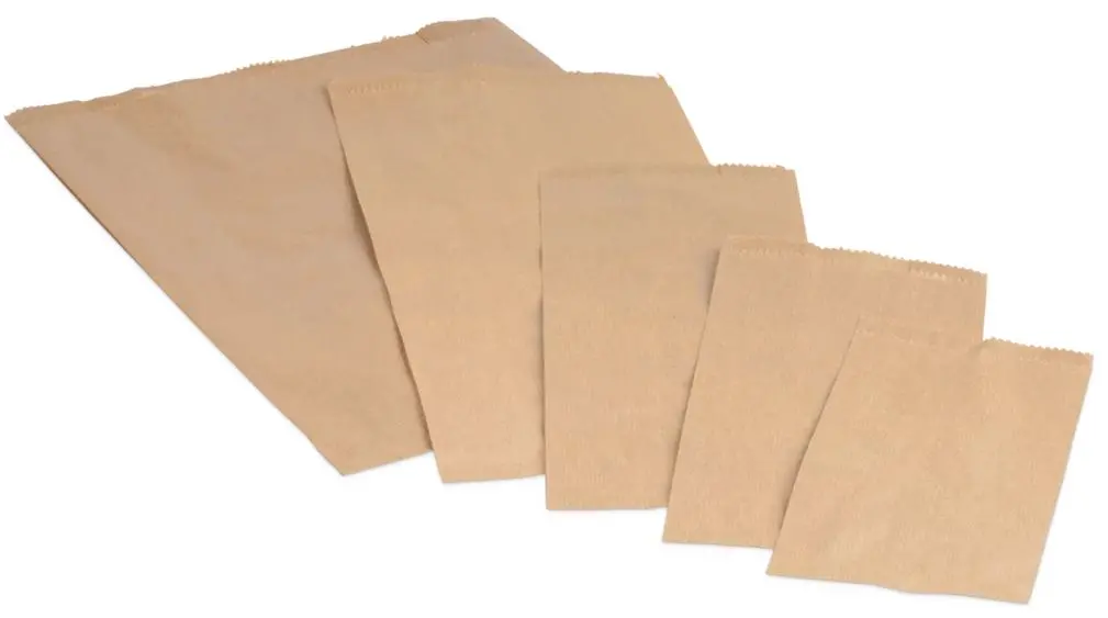 Papierfaltenbeutel braun N4 17x8x34,5 cm 1000 Stück