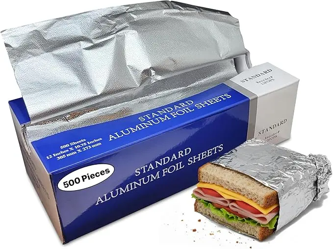 Alufolie-Zuschnitte 30 x 27 cm 500 Blatt 