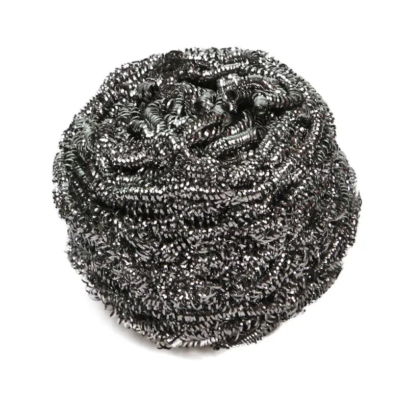 Topfreiniger Edelstahl Spriale 40 g rund silber 10 Stück 