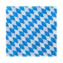 Motiv Servietten 1-lg. 1/4-Falz 33 cm x 33 cm "Bayerische Raute" 100 Stück 