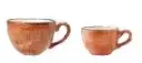 Moccatasse Obere 8,5 cl Serie Craft terracotta 