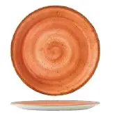 Coupe Teller 20,25 cm flach Serie Craft terracotta 