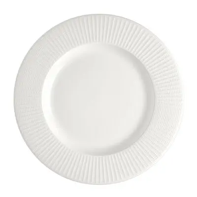 Teller flach 23 cm Mid Rim Willow weiß  