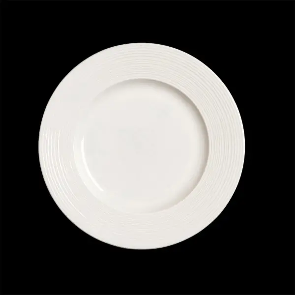 Teller flach 23 cm Fahne Concorde weiß  