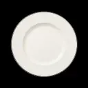 Teller flach 25,5 cm Fahne Concorde farbiges Band schwarz  