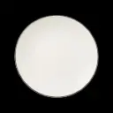 Teller flach 25,5 cm coupe Concorde farbiges Band schwarz   