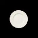 Teller flach 16,5 cm  Fahne Concorde farbiges Band maroon