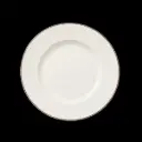 Teller flach 23 cm Fahne Concorde farbiges Band maroon 