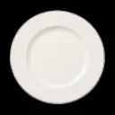 Teller flach 27 cm Fahne Concorde farbiges Band maroon 