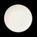 Teller flach 25,5 cm coupe Concorde farbiges Band maroon  