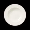 Teller tief 24 cm Fahne Concorde farbiger Rand rot