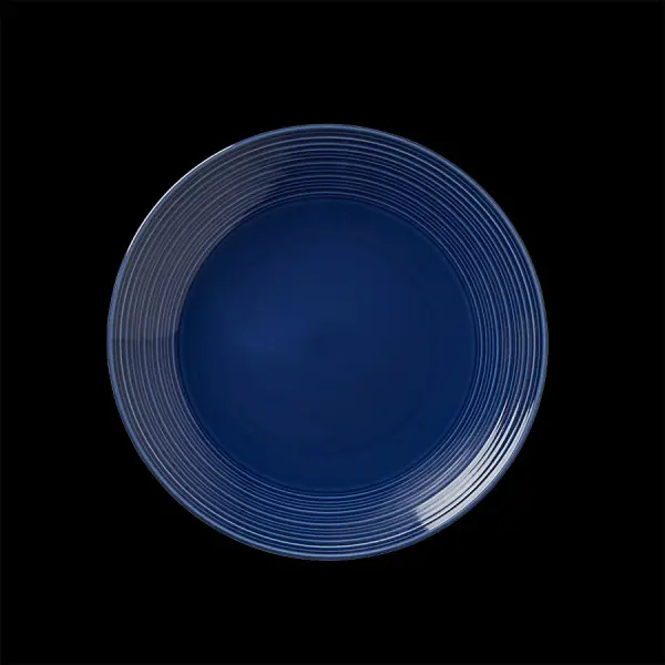 Teller flach coupe 23 cm Concorde Vollglasur blau