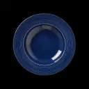 Teller tief 24 cm  Fahne Concorde Vollglasur blau