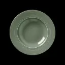 Teller tief 24 cm  Fahne Concorde Vollglasur grün