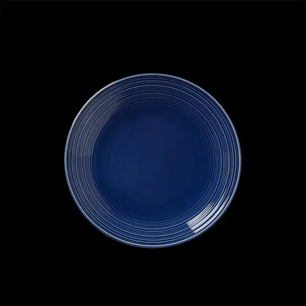 Teller flach coupe 20,25 cm Concorde Vollglasur blau