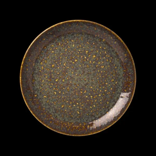 Coupe Plate 30 cm Vesuvius Amber