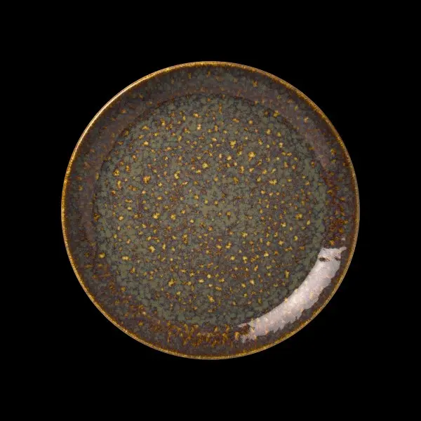 Coupe Plate 28 cm Vesuvius Amber
