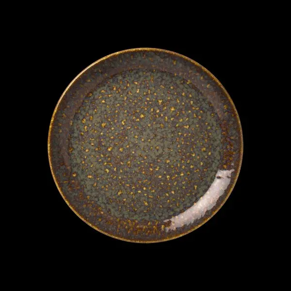 Coupe Plate 25,5 cm Vesuvius Amber