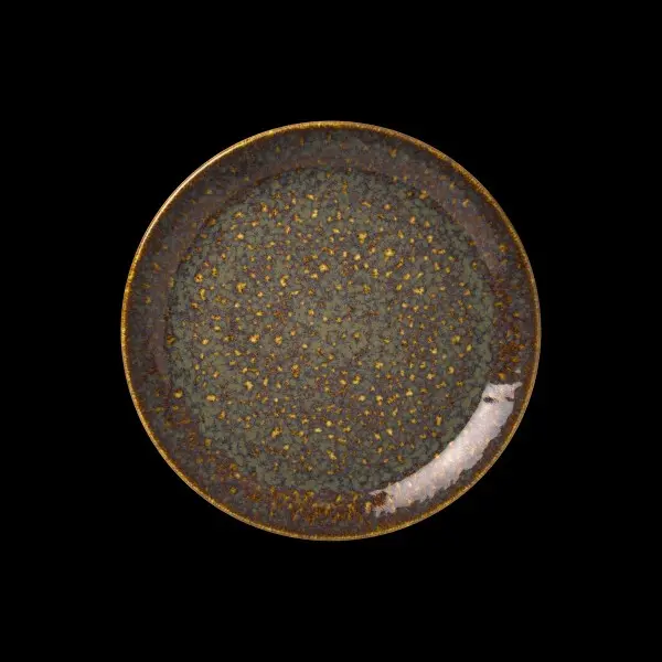Coupe Plate 23 cm Vesuvius Amber