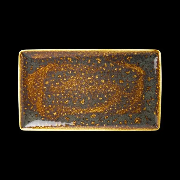 Platte 33 x 19 cm Vesuvius Amber