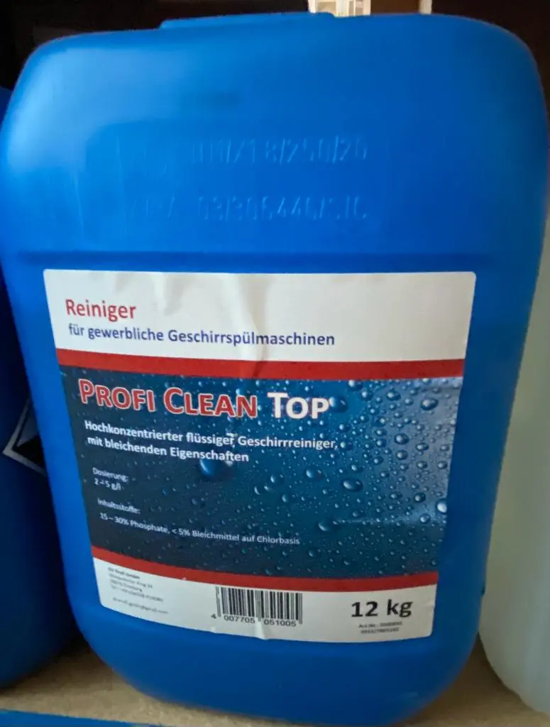 Geschirrreiniger flüssig 25 kg Kanister  Profi Clean Top 