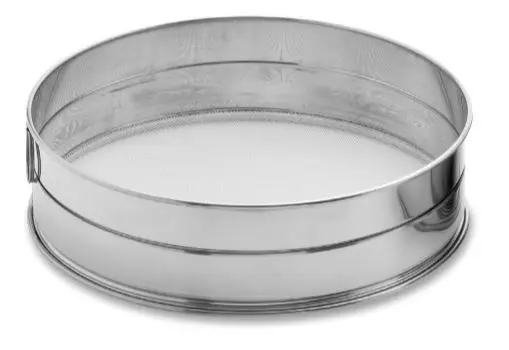 Rundsieb 2,2 mm aus Edelstahl Ø 34 cm