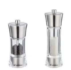 Salzmühle 18 cm Acryl / Edelstahl Modell Aachen -Zassenhaus  