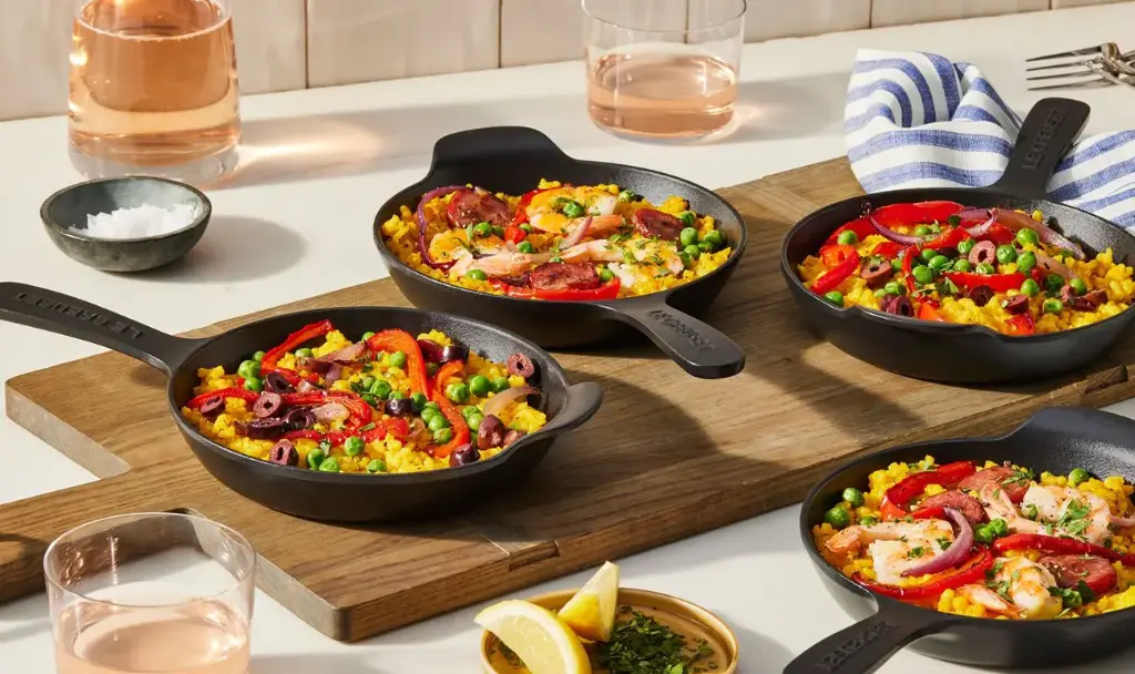 Mini-Servierpfanne 16 cm Gourmand aus Gusseisen schwarz - 1 Stück