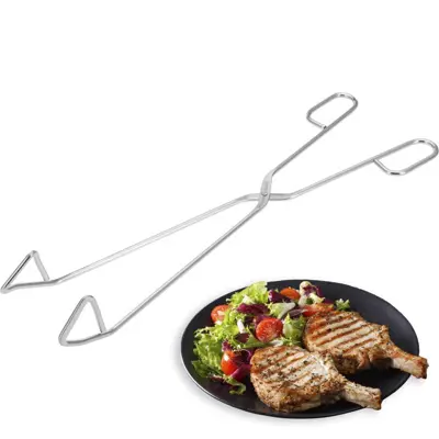 Grillzange 38 cm mit gebogenen Enden