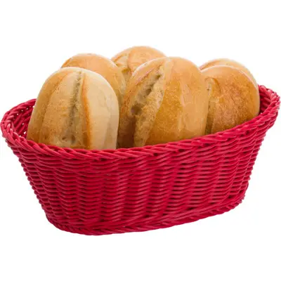 Korb »Coolorista« oval, 26 x 18,5 x 9 cm, rubinrot