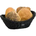 Korb »Coolorista« oval, 23,5 x 18 x 6/8 cm, schwarz