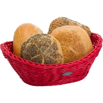 Korb »Coolorista« oval, 23,5 x 18 x 6/8 cm, rubinrot