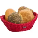 Korb »Coolorista« oval, 23,5 x 18 x 6/8 cm, rubinrot